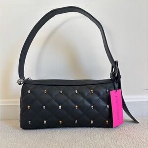 Betsey Johnson Skull Studded Shoulder Bag